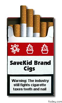 SaveKid Brand Cigs