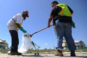 Gulf cleanup workers