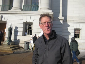Wisconsinite Denny Caneff was denied access to the Capitol this morning