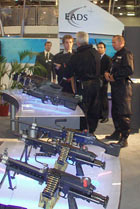 A display at a DSEI exhibition