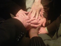 Hands of the 14 missing senators (Photo credit Senator Lena Taylor)