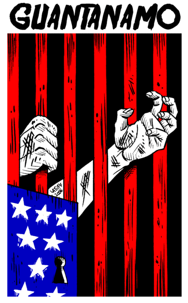 Graphic by <a href="http://latuff2.deviantart.com/art/Guantanamo-32200520" target="_blank">Carlos Latuff