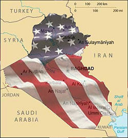 Iraq American flag