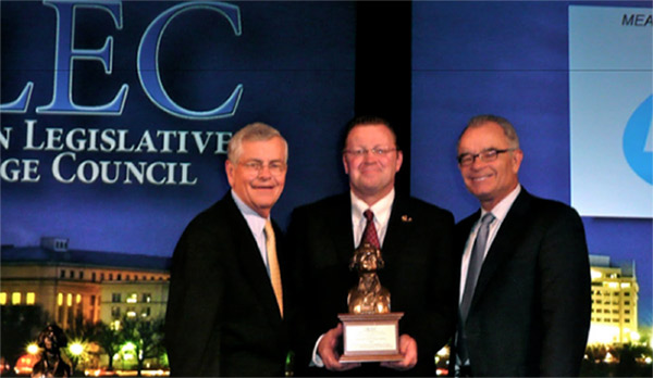 Ohio Rep. John Adams receives ALEC Legislator of the Year Award