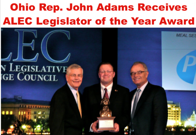 Ohio Rep. John Adams receives ALEC Legislator of the Year award