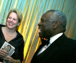 Justice Clarence Thomas and his wife, Ginny (photo via FTWP)