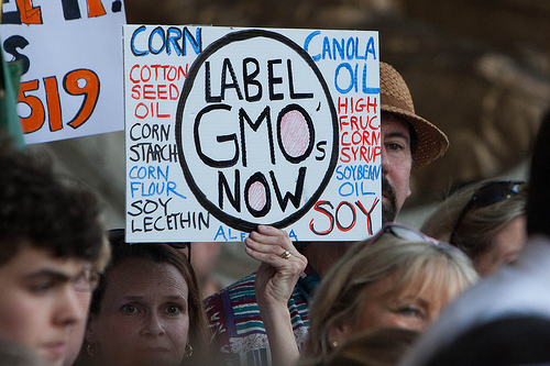 Label GMOs Now sign