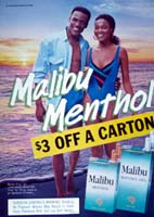 Menthol cigarette ad targeting African Americans