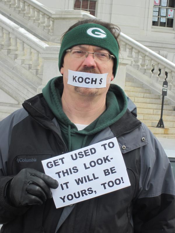 Wisconsin Capitol protestor 2011
