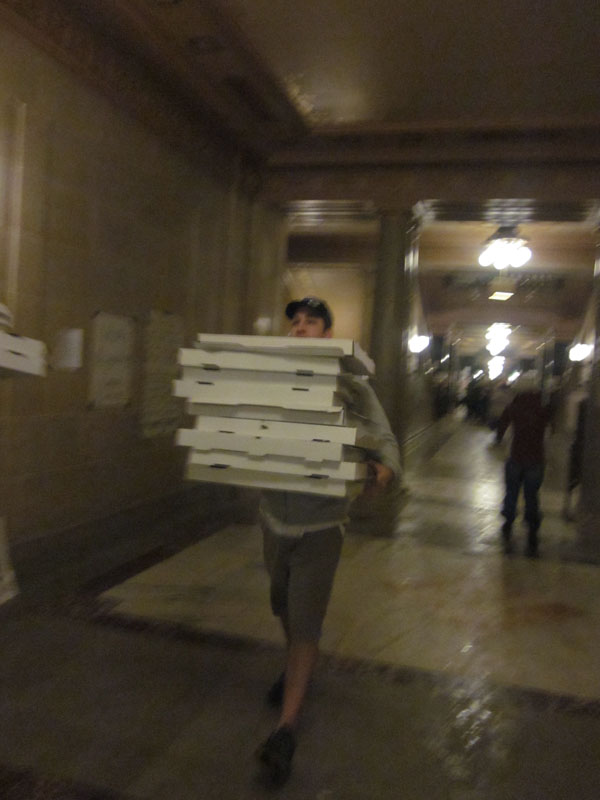 Ian's Pizza has delivered over 1,000 pizzas to the capitol