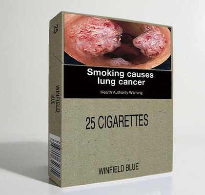 Plain cigarette pack
