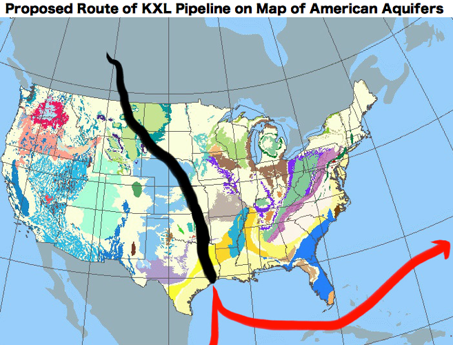 Proposed Keystone XL pipeline