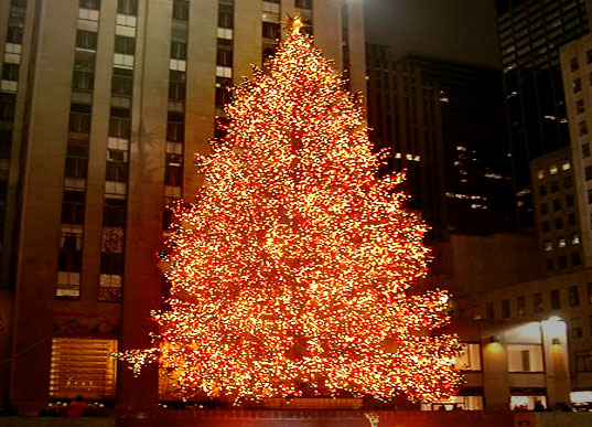 The Rockefeller Center Christmas tree where NLC released their report