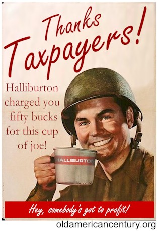 Thanks Taxpayers! Halliburton charged you fifty bucks for this cup of joe!