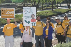 Unitarian Universalists join the ALEC protest in Scottsdale