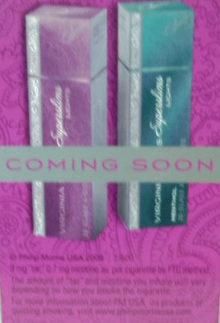 Virginia Slims new, pink &quot;purse pack&quot;