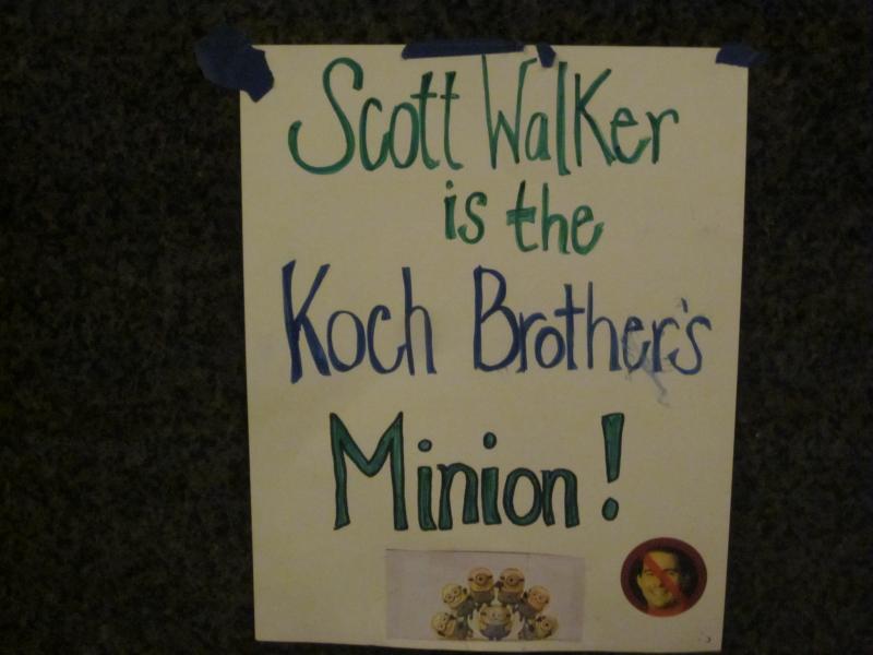 Scott Walker is the Koch Brother's minion