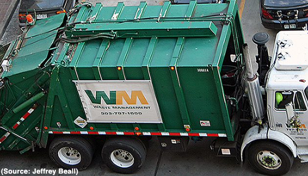 Waste Management garbage truck (Source: Jeffrey Beall)